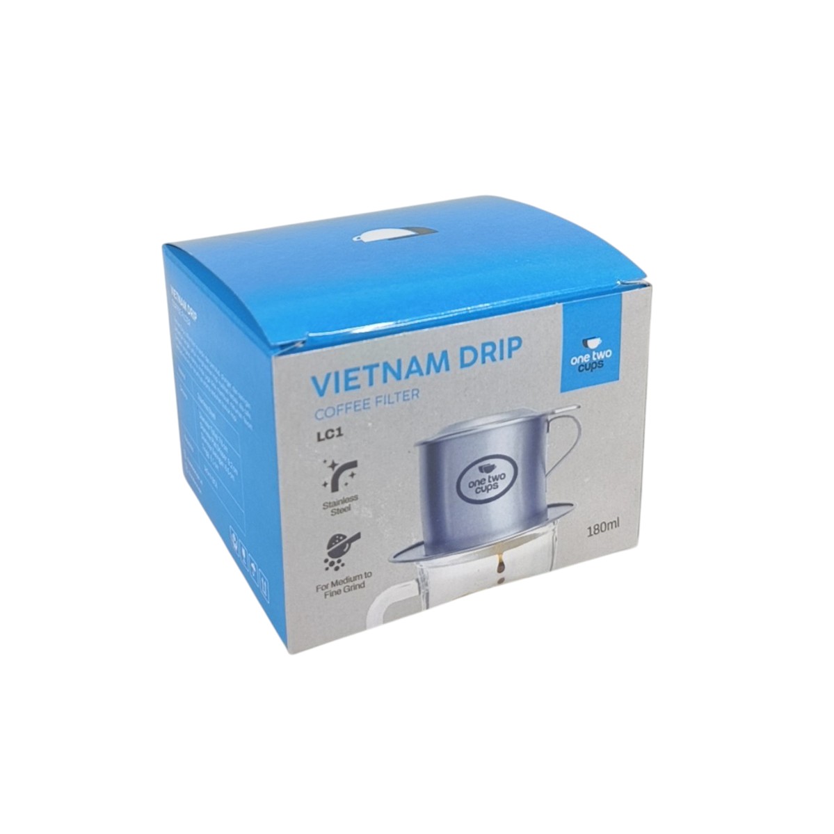 Gambar produk One Two Cups Vietnam Drip Coffee Filter Pot Saringan Kopi 180ml 8Q - LC1