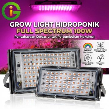 GI Grow Light LED Hidroponik Full Spectrum 2835 SMD 220V 100W IP65 - RO24