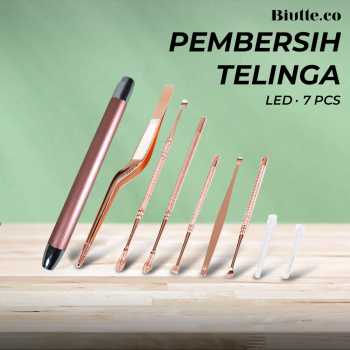 Gambar produk Biutte.co Pembersih Telinga Korek Kuping Ear Spoon LED 7 PCS - JC9