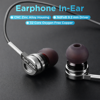 Gambar produk QKZ In-Ear Earphone Kabel Bass Driver 9.2mm dengan Mic - QKZ-DM9