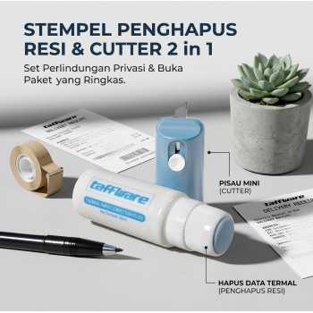 Taffware Stempel Penghapus Resi 2in1 Cutter Pembuka Paket - ML-2