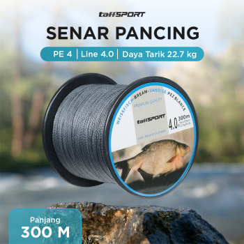 TaffSPORT Senar Tali Pancing 4 Braided Fishing Line Strong PE 300M - DM3