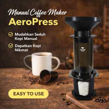 Gambar produk One Two Cups Pembuat Kopi Manual Hand Press AeroPress Espresso Maker - T35066