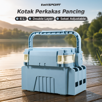 TaffSPORT Kotak Perkakas Pancing Fishing Tackle Box Double Layer - JF-31