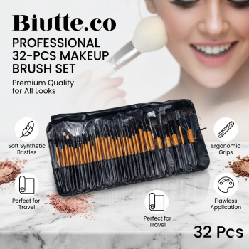 Gambar produk Biutte.co Set Professional Brush Make Up 32PCS dengan Tas Penyimpanan - MAG5170