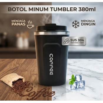 Gambar produk BYS HOUSE Botol Minum Tumbler Air Panas Dingin Stainless Steel 380ml - TY204