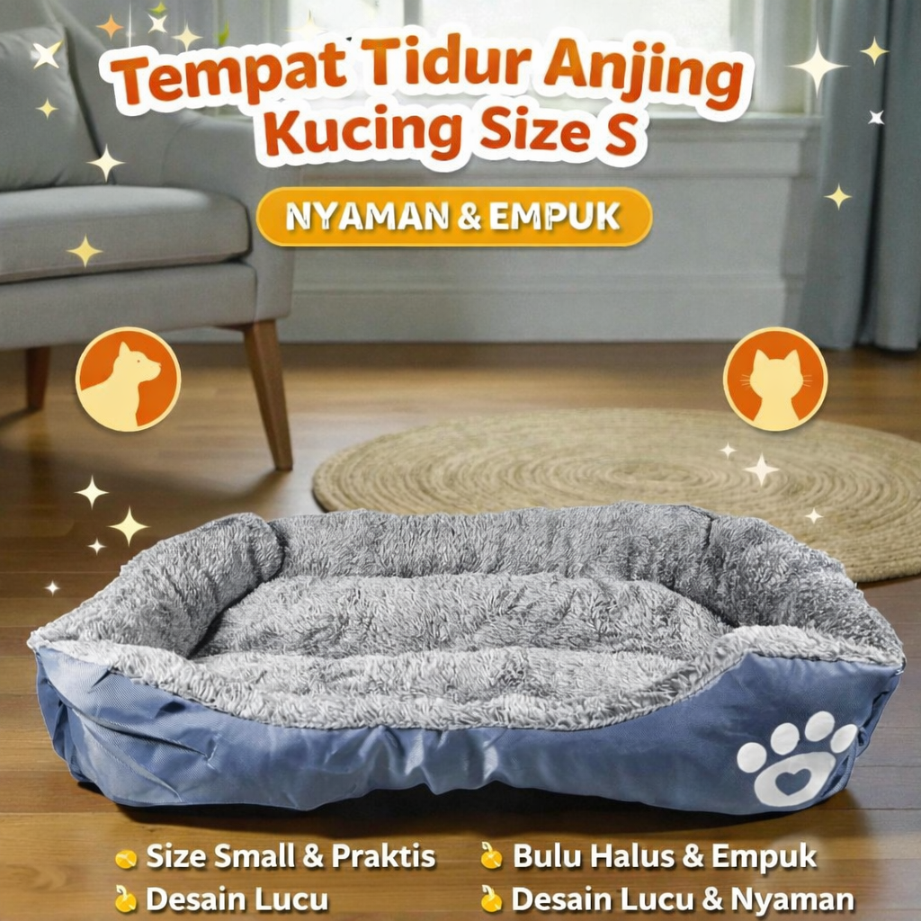 Kasur Tempat Tidur Anjing Kucing Soft Warm Dog Cat Bed Size S Gambar produk Kasur Tempat Tidur Anjing Kucing Soft Warm Dog Cat Bed Size S