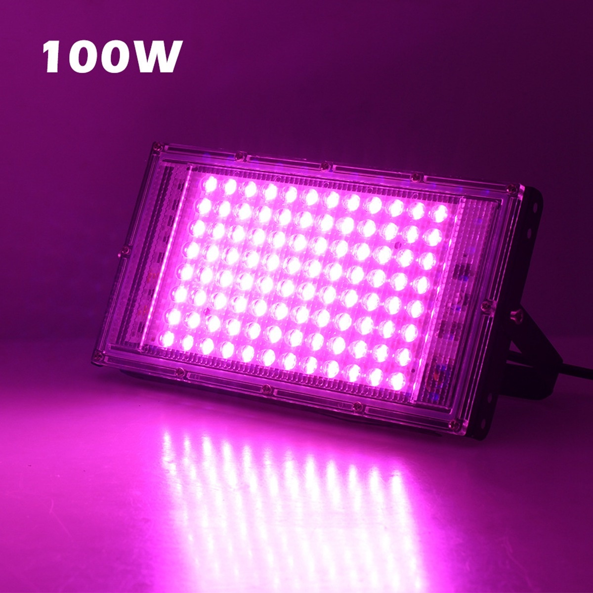 GI Grow Light LED Hidroponik Full Spectrum SMD 96 LED 220V 100W IP65 - RO24 Gambar produk GI Grow Light LED Hidroponik Full Spectrum SMD 96 LED 220V 100W IP65 - RO24
