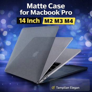 Gambar produk PFHEU Matte Case for Macbook Pro M2 M3 M4 14 Inch A2442