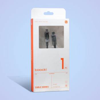 Gambar produk Toocki Kabel Data Type C to Type C Fast Charging LED Display 100W 1M - TXCTT1-ZX0G
