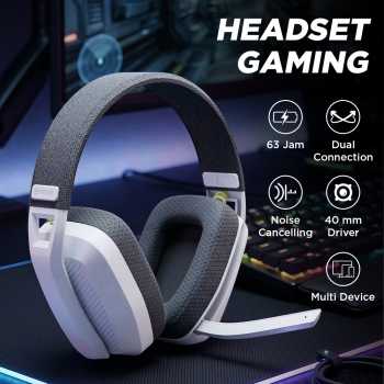 BINNUNE Headset Gaming Wireless Bluetooth 500mAh USB Type C - BW06-BT