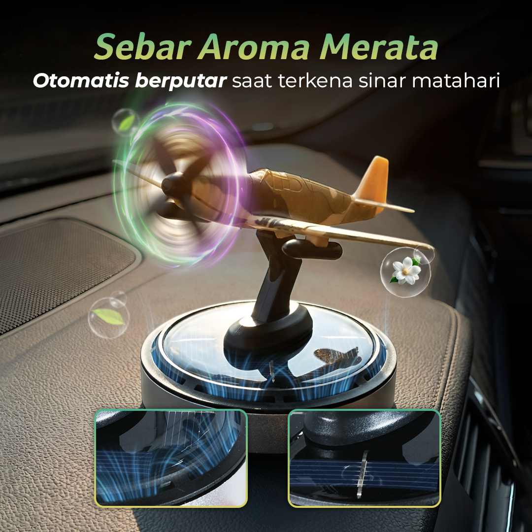Tefanball Parfum Mobil Dashboard Pesawat Tenaga Surya Car Freshener - P51 Gambar produk Tefanball Parfum Mobil Dashboard Pesawat Tenaga Surya Car Freshener - P51