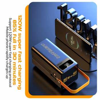 Gambar produk Taffware Power Bank Fast Charging Cable USB Type C 50000mAh 120W - KP502