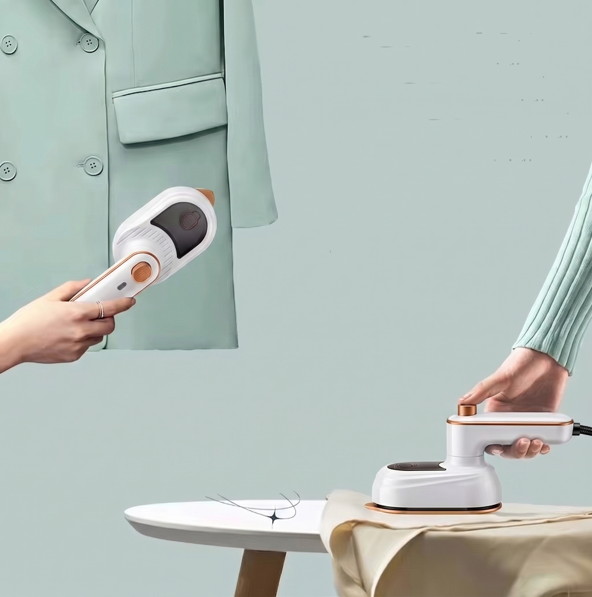 Oumonoka Setrika Uap Steamer Genggam Portable Handheld 38W 50ml - YB-005 Gambar produk Oumonoka Setrika Uap Steamer Genggam Portable Handheld 38W 50ml - YB-005 - 5