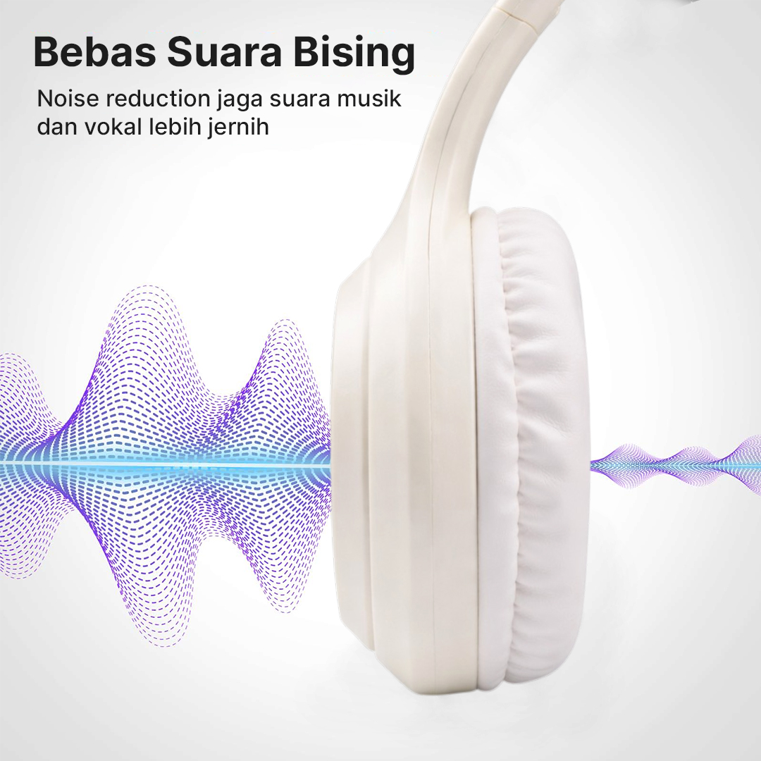 NEWSNR Headphone Bluetooth 5.1 Noise Reduction TF AUX Foldable 150mAh - DR-58 Gambar produk NEWSNR Headphone Bluetooth 5.1 Noise Reduction TF AUX Foldable 150mAh - DR-58