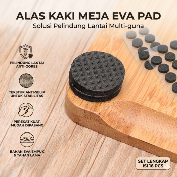 HOUSEEN Alas Kaki Meja Lemari Kulkas EVA Pad Model Bulat 16 PCS - NY24