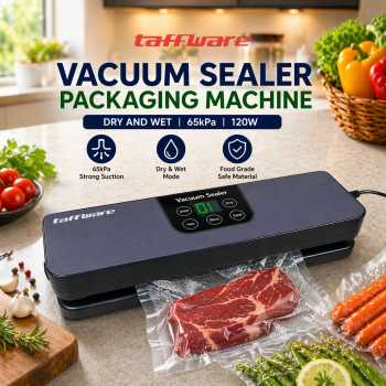 Taffware Alat Vacuum Sealer Packaging Machine Dry and Wet 65kPa 120W - A68M