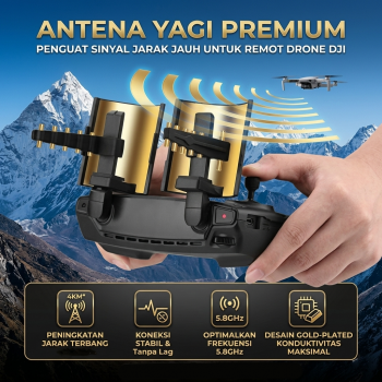 Gambar produk BRDRC Antena Yagi Penguat Sinyal Remot Drone DJI 5.8GHz - EWB7756