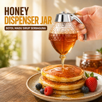 Gambar produk HILIFE Honey Dispenser Jar Botol Madu Sirup Serbaguna 200ml - H1742