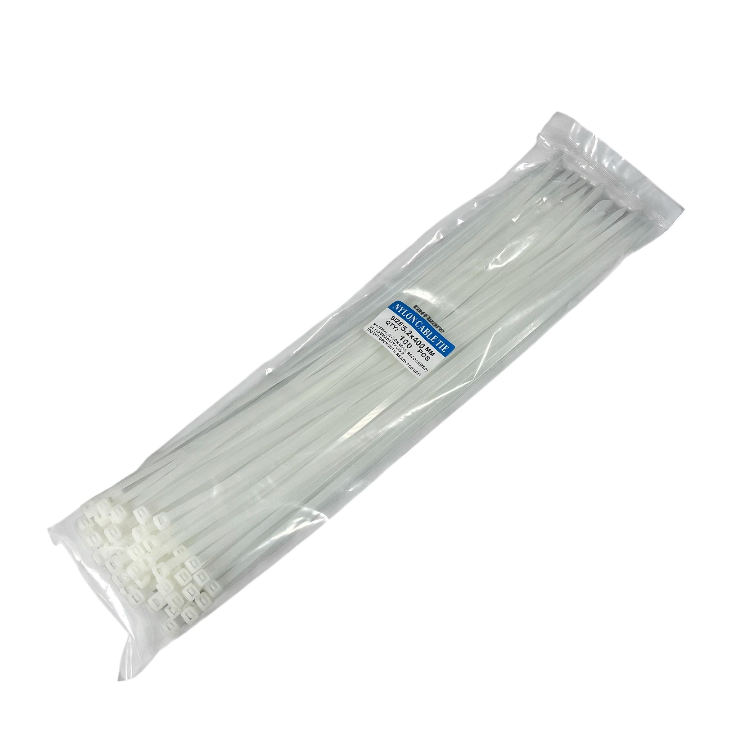 Taffware Kabel Ties Cable Nylon Multifunction 100 PCS 5.2x400mm - YQ835 Gambar produk Taffware Kabel Ties Cable Nylon Multifunction 100 PCS 5.2x400mm - YQ835 - Kemasan