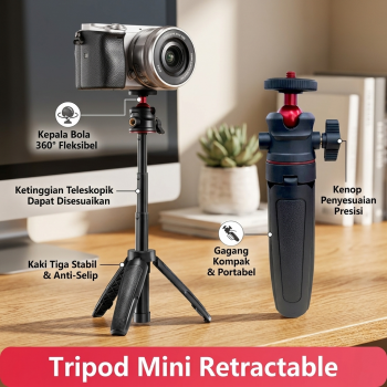 CAMVATE Tripod Mini Camera Retractable Universal Monopod 1/4 Screw - CM-14