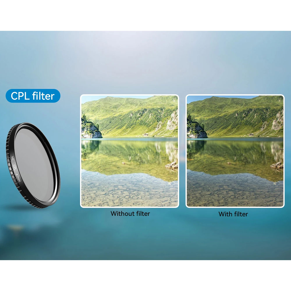 Gambar produk APEXEL Lensa Filter Kamera Smartphone Multi Coating 3in1 Clip 67mm - APL-67FL3S