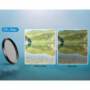 Gambar produk APEXEL Lensa Filter Kamera Smartphone Multi Coating 3in1 Clip 67mm - APL-67FL3S