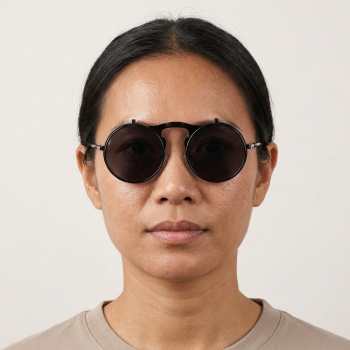 Gambar produk AOFLY Kacamata Hitam Round Vintage Steampunk Sunglasses