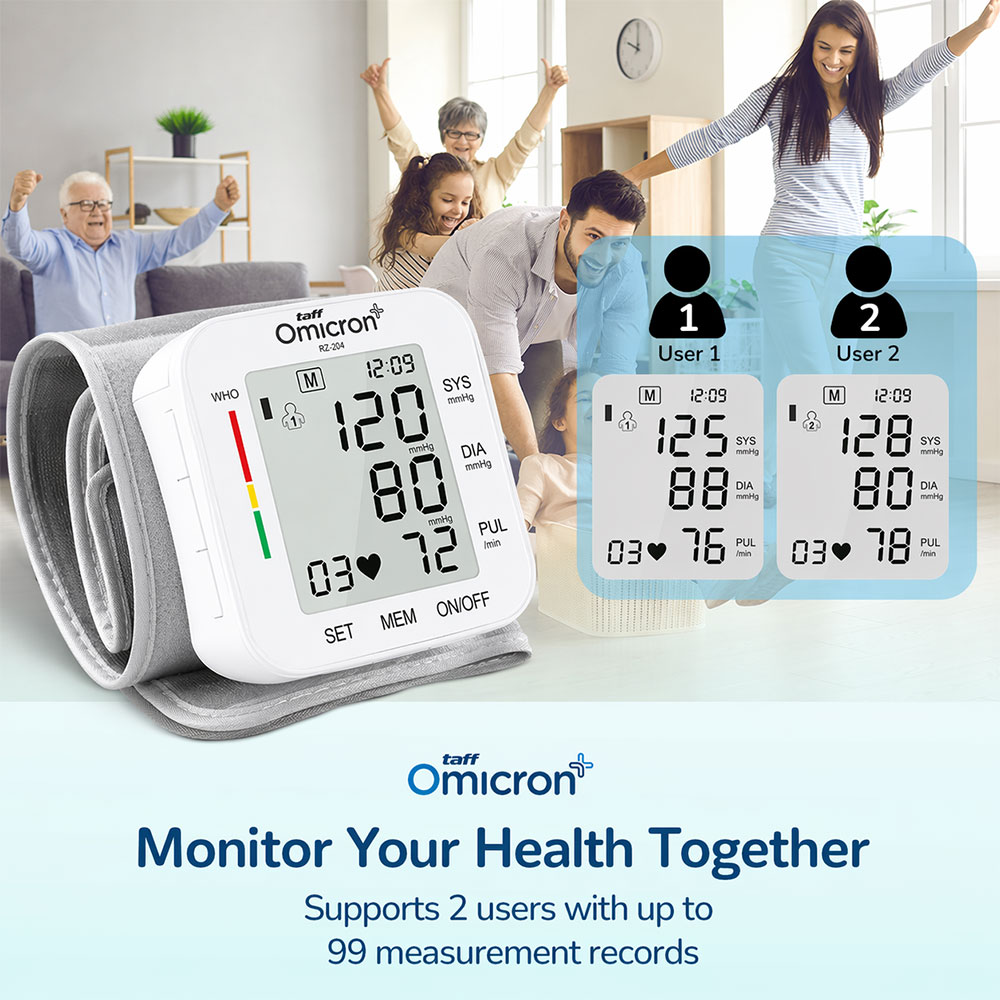TaffOmicron Tensimeter Digital Pengukur Tekanan Darah Bahasa Inggris - RZ-204 Gambar produk TaffOmicron Tensimeter Digital Pengukur Tekanan Darah Bahasa Inggris - RZ-204