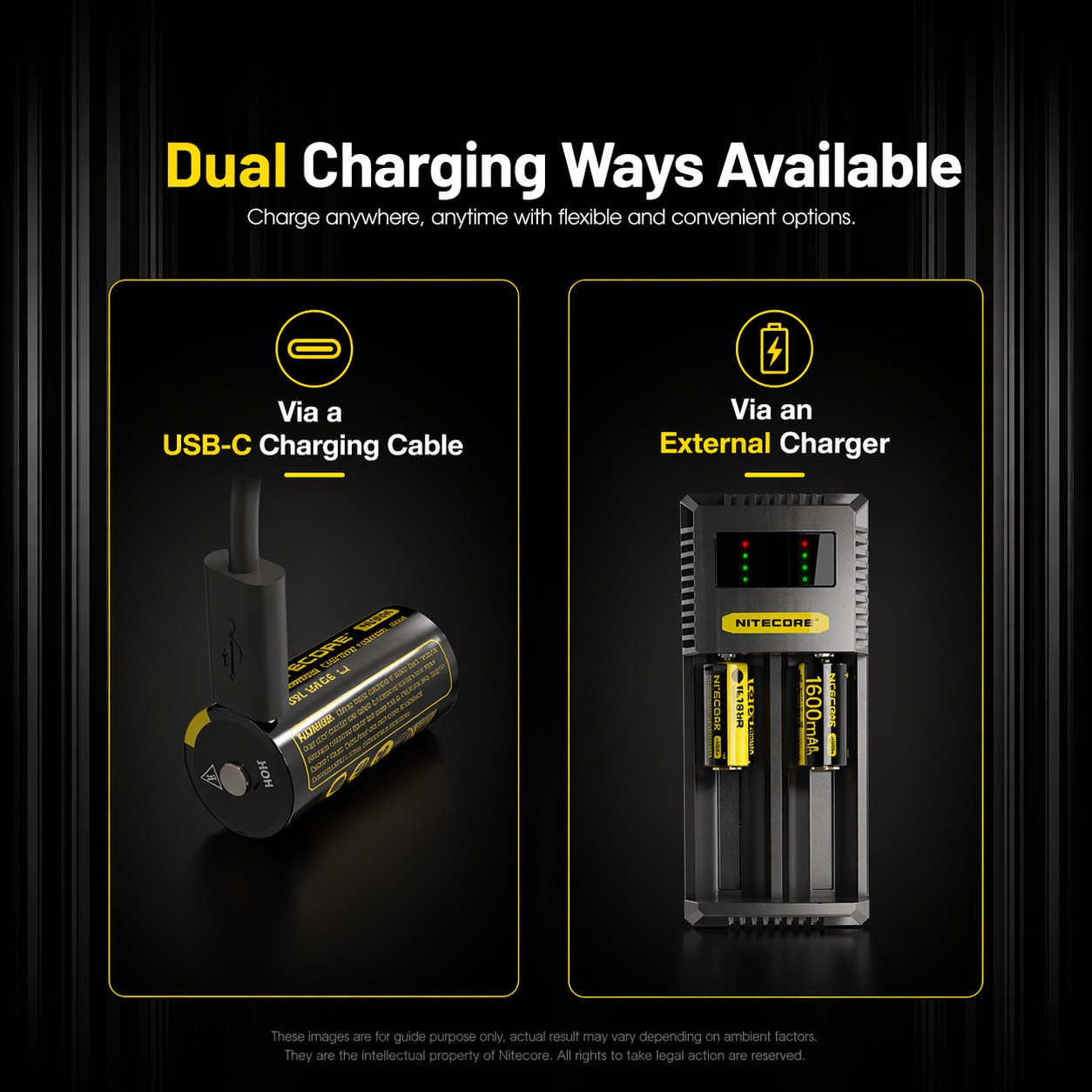 Gambar produk NITECORE Baterai Isi Ulang 18350 Li-Ion Button Top 1600mAh 3.6V 1 PCS - NL1816R