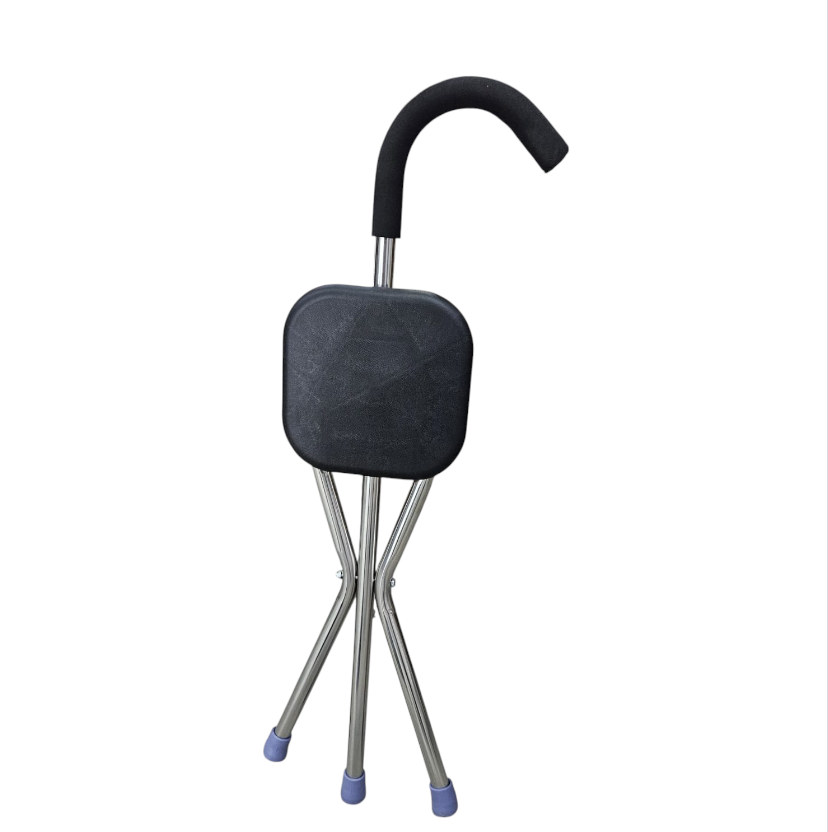 GAIWANZI Tongkat Jalan Kursi Lipat 2in1 Foldable Cane Chair Portable - GZD05 Gambar produk GAIWANZI Tongkat Jalan Kursi Lipat 2in1 Foldable Cane Chair Portable - GZD05 - 6