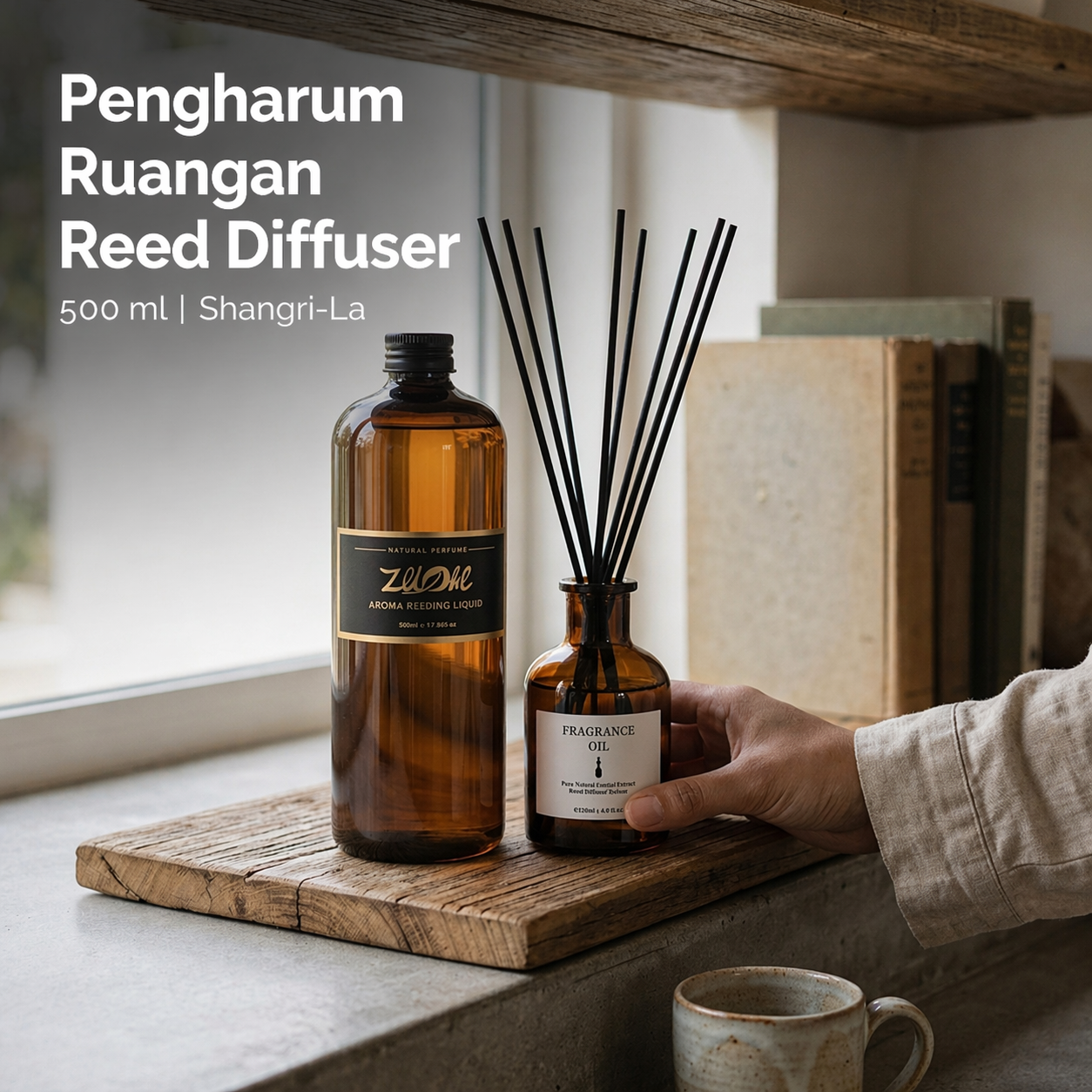 ZUOHE Pengharum Ruangan Reed Diffuser Minyak Aromatherapy 500ml Shangri-La - DF-155 Gambar produk ZUOHE Pengharum Ruangan Reed Diffuser Minyak Aromatherapy 500ml Shangri-La - DF-155 - Utama