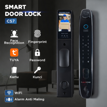 TaffHOME Smart Door Lock Fingerprint Face Recognition Tuya App - CS7