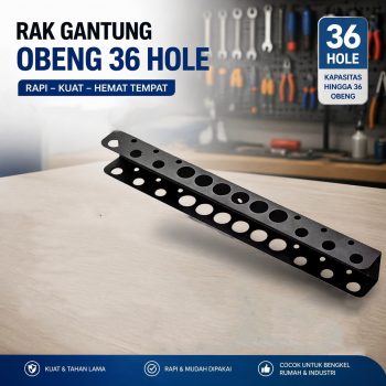 LUMOX Rak Gantung Obeng Screw Driver Holder Storage Rack 3in1 36 Holes - LM