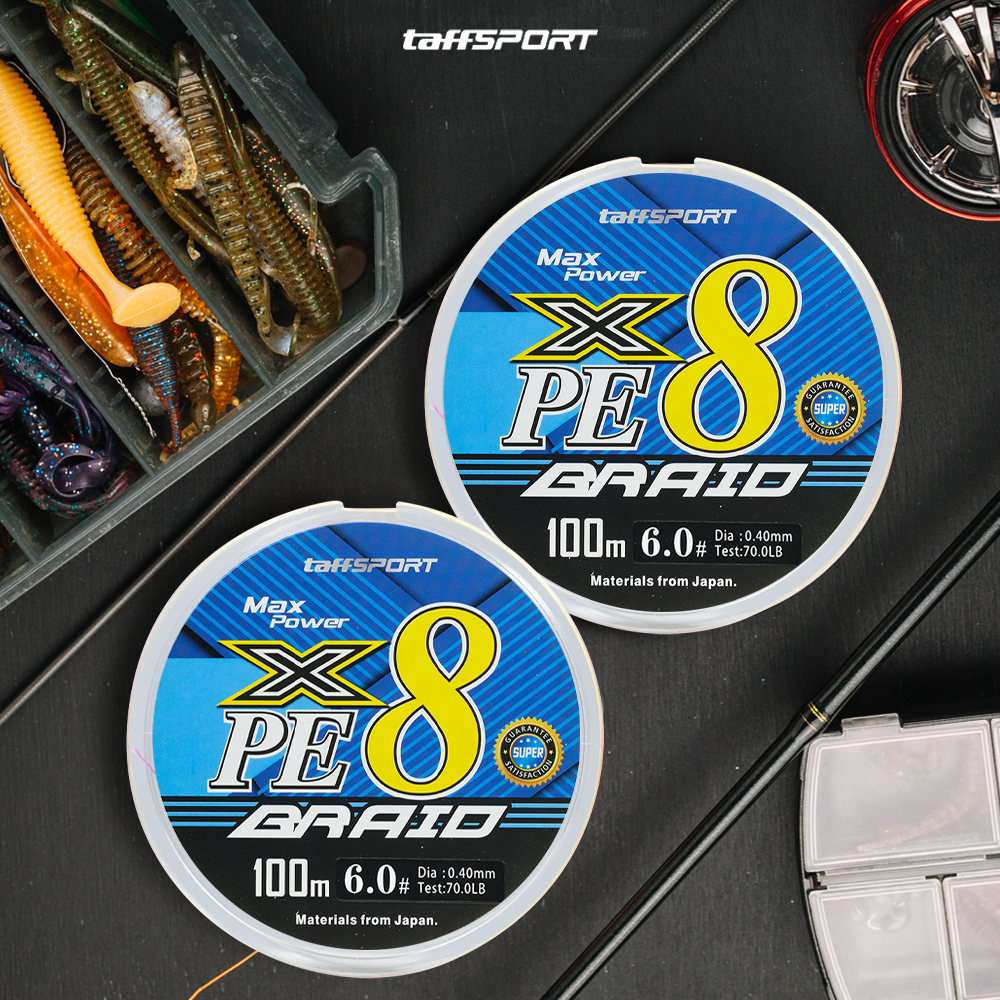 TaffSPORT Senar Pancing PE 8 Braided Strand Fishing Line 100M 6.0 - X8 Gambar produk TaffSPORT Senar Pancing PE 8 Braided Strand Fishing Line 100M 6.0 - X8 - 7