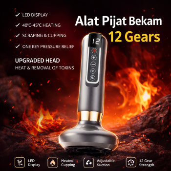 PASTSKY Alat Pijat Bekam Electric Cupping Massager Guasha 12 Gears - A12