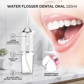 MSY Water Flosser Dental Oral Irrigator Pembersih Karang Gigi 220ml - 6886