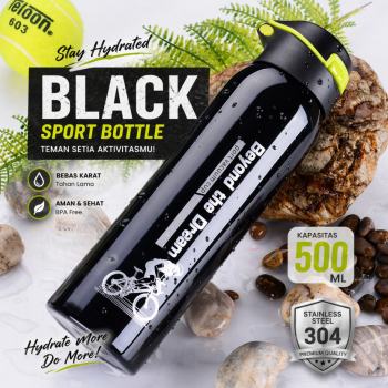 Gambar produk BAOWENBEI Botol Minum Tumbler Termos Air Panas Dingin Stainless 500ml - A1A0