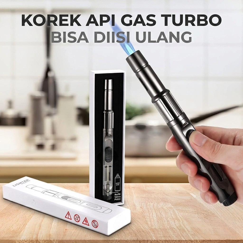 Gambar produk BOREAL Korek Api Gas Turbo Jet Torch Lighter - K18