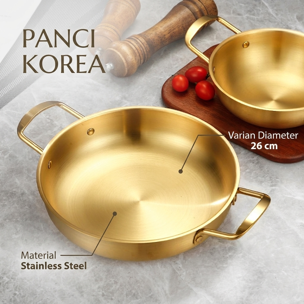 Gambar produk Corazon Panci Korea Stainless Steel Anti Karat Noodle Pot 26cm - KC0408