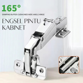 DTC Engsel Pintu Kabinet 165 Derajat Half Overlay Hydraulic Hinge Door - C55-165