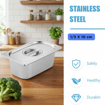 One Two Cups Food Container Stainless Steel Wadah Makanan Prasmanan - GN-201