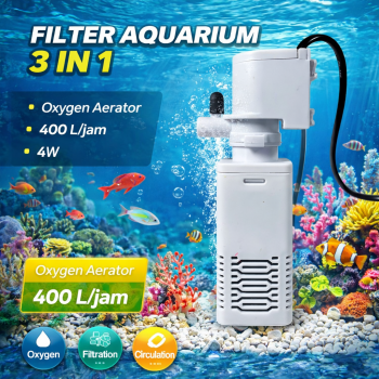 FMA Filter Aquarium 3in1 Mini Hanging Oxygen Aerator 400 L/jam 4W - JY-400F