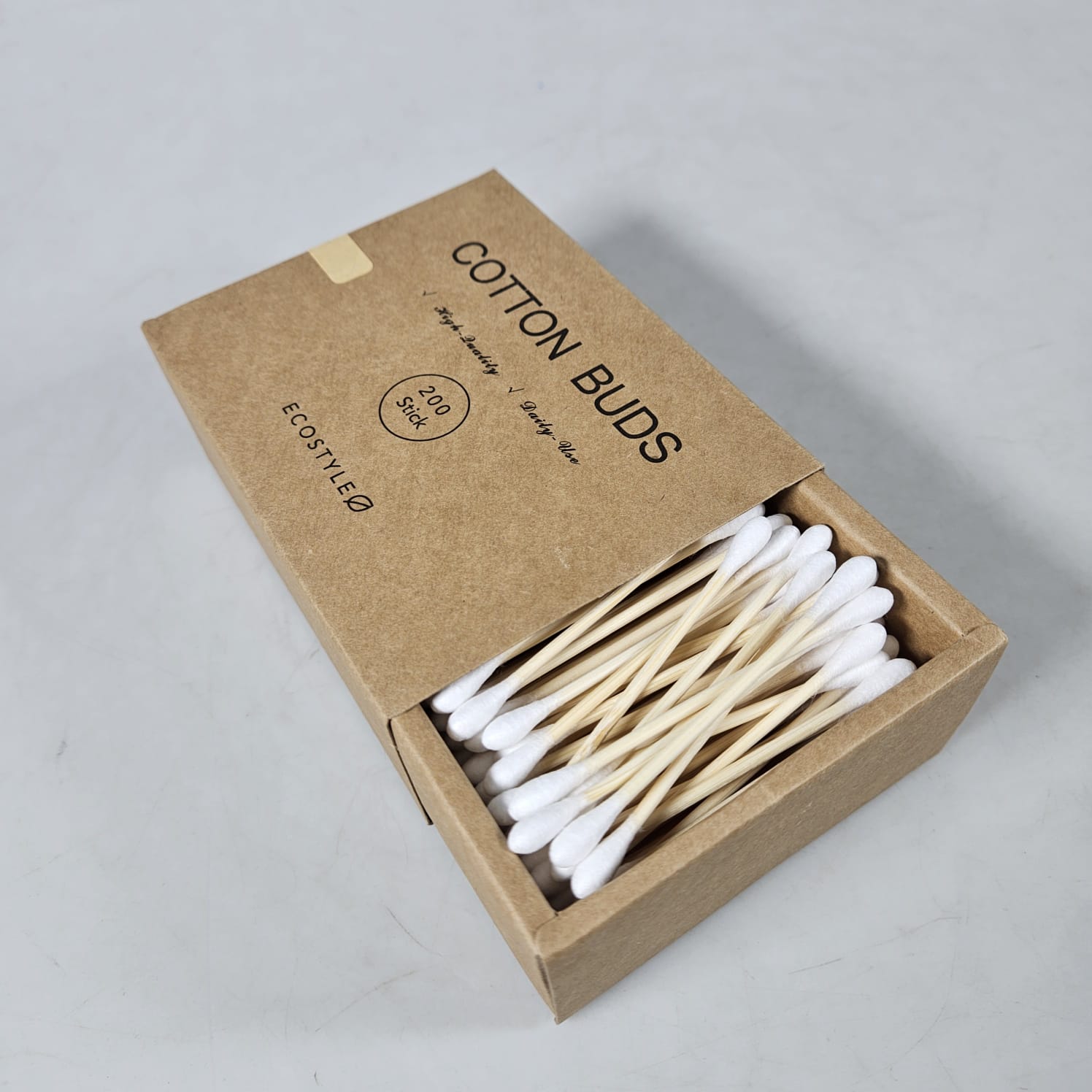 Biode Cotton Buds Bambu Pembersih Telinga Korek Kuping 200 PCS - BD277 Gambar produk Biode Cotton Buds Bambu Pembersih Telinga Korek Kuping 200 PCS - BD277 - 2