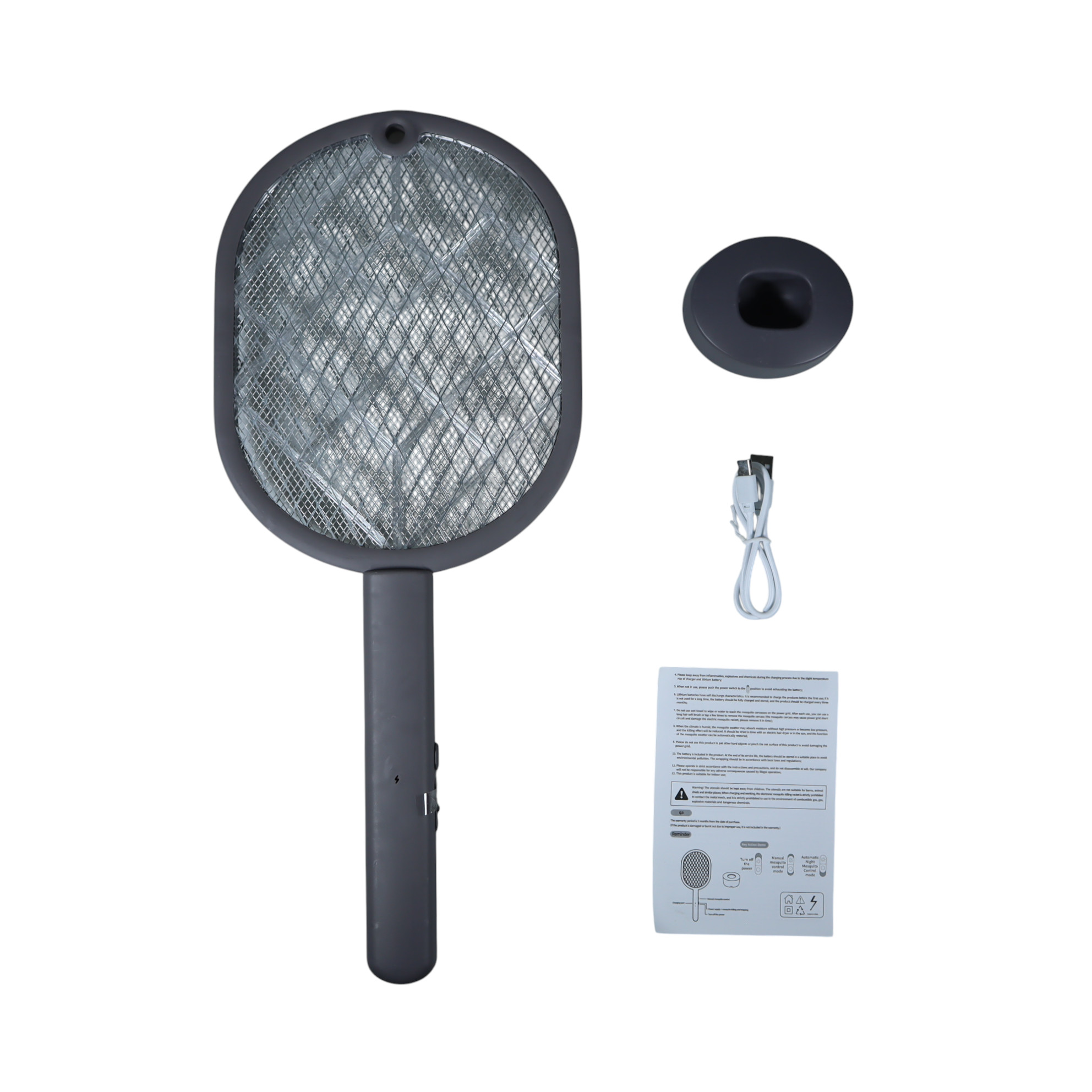 CLAIRIO Raket Nyamuk Elektrik 2in1 Mosquito Killer 450mAh 2700V - CR-3 Gambar produk CLAIRIO Raket Nyamuk Elektrik 2in1 Mosquito Killer 450mAh 2700V - CR-3 - 8