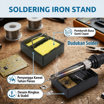 LISM Dudukan Solder bentuk G Welding Cleaning Sponge Iron Stand Holder - LISG48