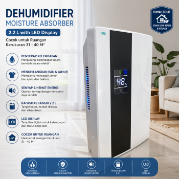 Taffware HUMI Dehumidifier Moisture Absorber LED Display 2.2L - VS-DH05