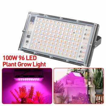 GI Grow Light LED Hidroponik Full Spectrum SMD 96 LED 220V 100W IP65 - RO24