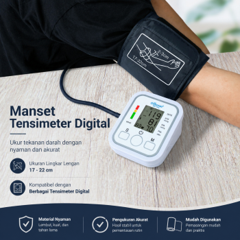 Gambar produk TaffOmicron Manset Tensimeter Dewasa Arm Cuff Replacement 17-22cm - BX17