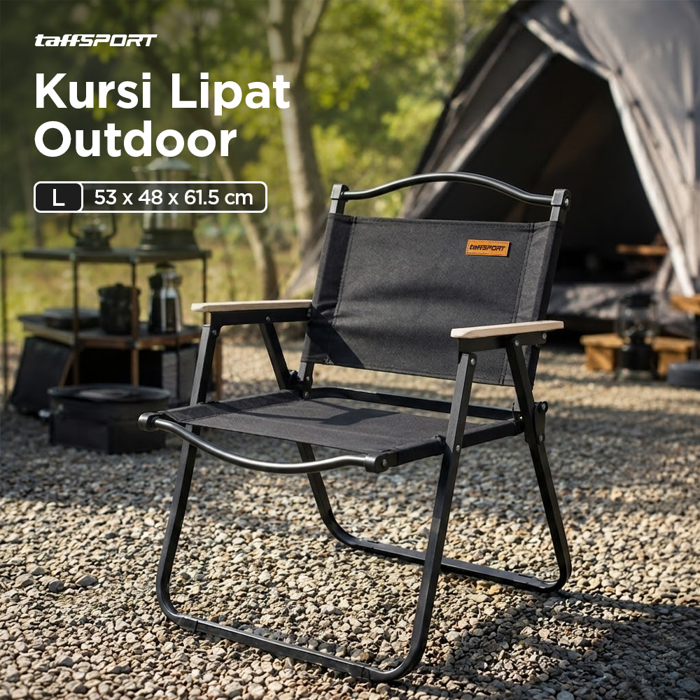 Gambar produk TaffSPORT Kursi Lipat Outdoor Camping Portable Foldable Oxford 600D L - YH6 - Utama